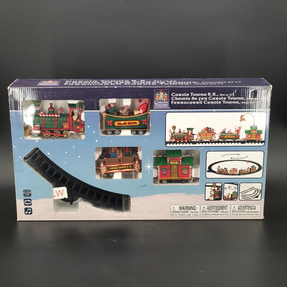 Lemax Carole Towne R.R. Christmas Train Set 17 Pc 2011 #0351476 Broken Hitch